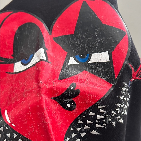 Love Moschino Black Tee with Red Heart Graphic - Picture 8 of 9